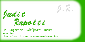 judit rapolti business card